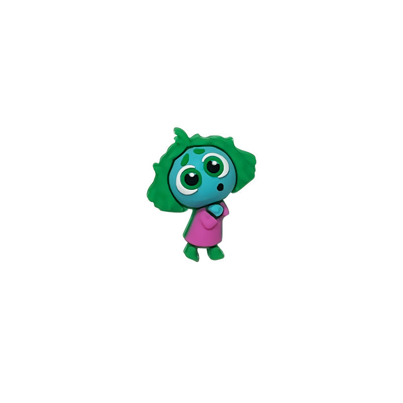 Wholesale 10pcs/pack Silicone Green Cartoon Character 3D DIY Beads